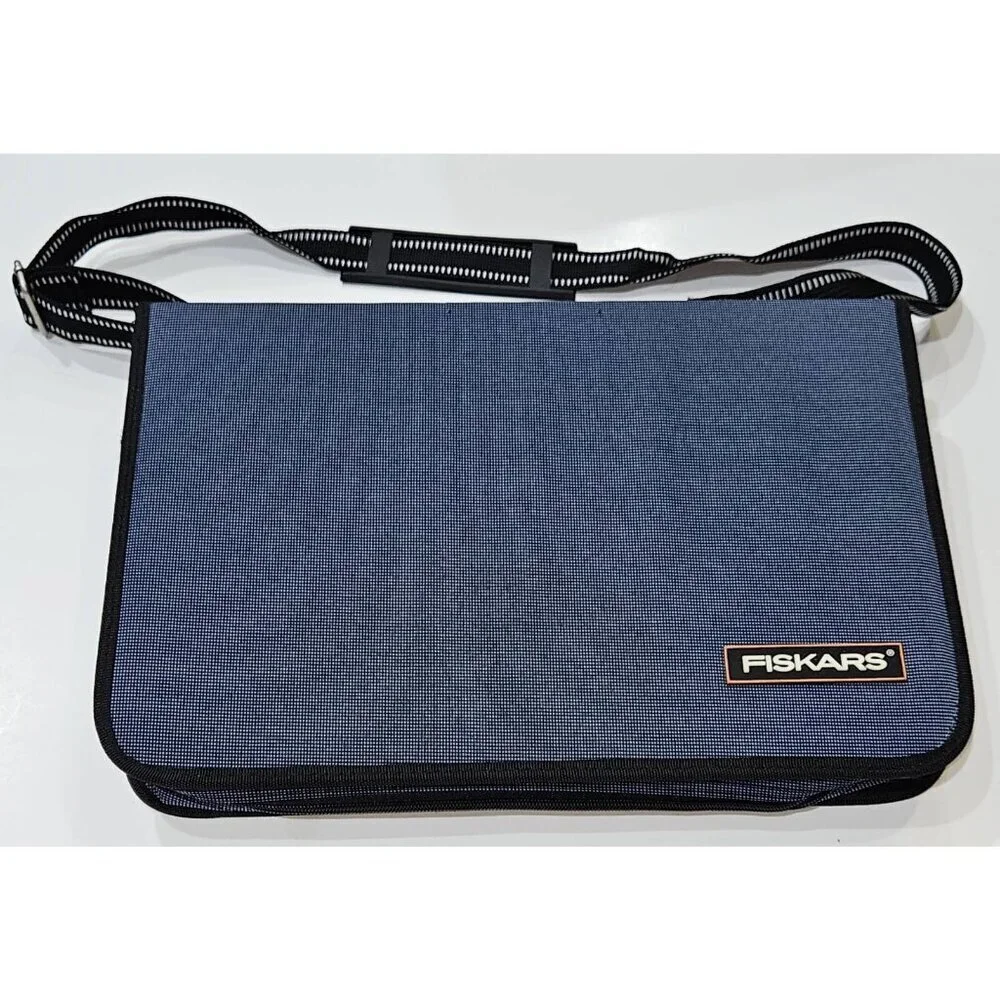 Fiskars Blue Craft Scrapbooking Tote Bag Storage 17